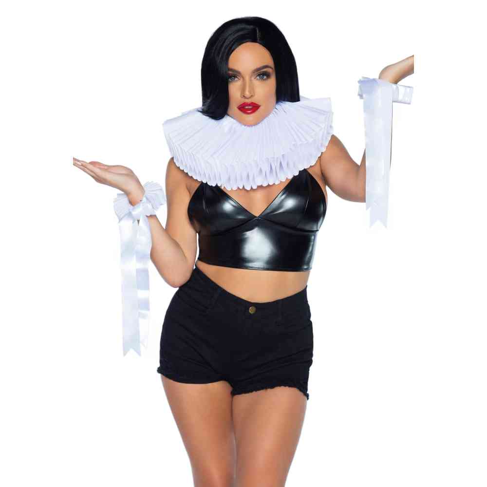 Leg Avenue - Deluxe Ruffle Kostümzubehör-Set - Weiß